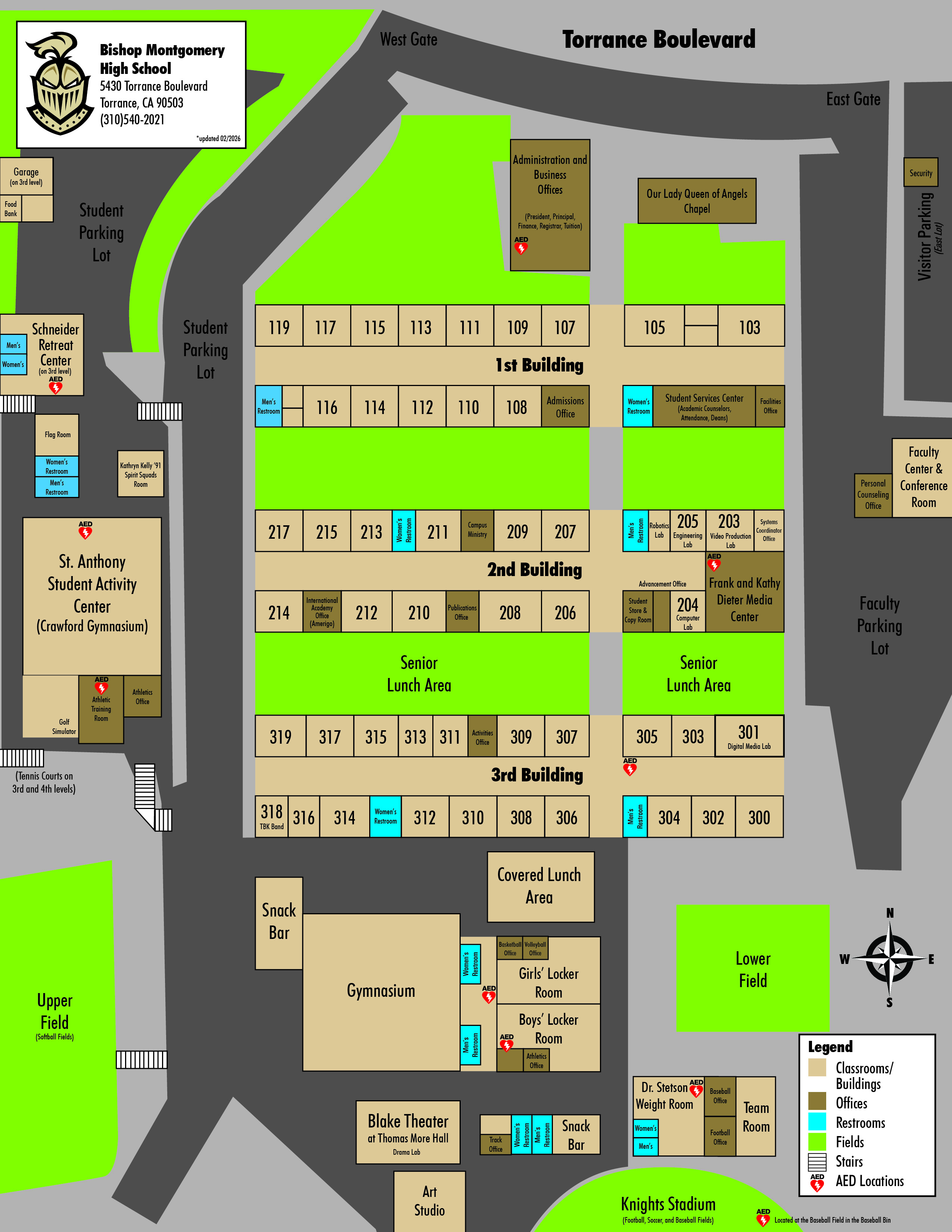 BMHS Campus Map 2026 w AEDs.jpg
